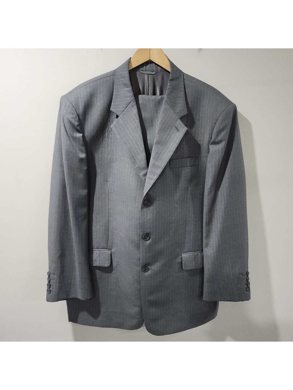 Cloth By Ermenegildo Zegna Striped Suit Blazer Sport Coat Jacket Pants 48 36x30